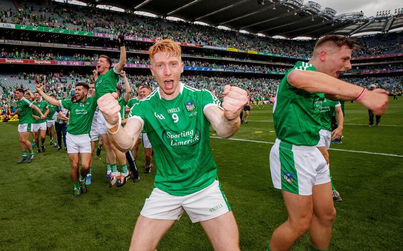 Limerick’s Cian Lynch celebrates after the All-Ireland final win over Galway:  “I’d say if we’d lost it would have been hard to come back but that’s the joys of sport.” Photograph: Ryan Byrne/Inpho