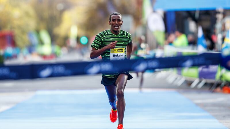 Asefa Bekele of Ethiopia won last year’s Dublin Marathon. Photo: Bryan Keane/Inpho