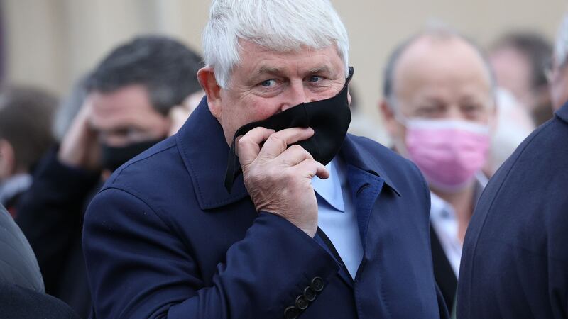 Digicel and Communicorp owner Denis O’Brien at the funeral. Photograph Nick Bradshaw/The Irish Times