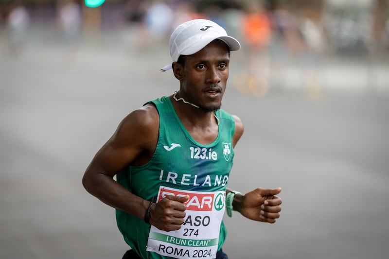 Hiko Tonosa will be among the fancied runners in the men's division of Sunday's marathon. Photograph: Morgan Treacy/Inpho