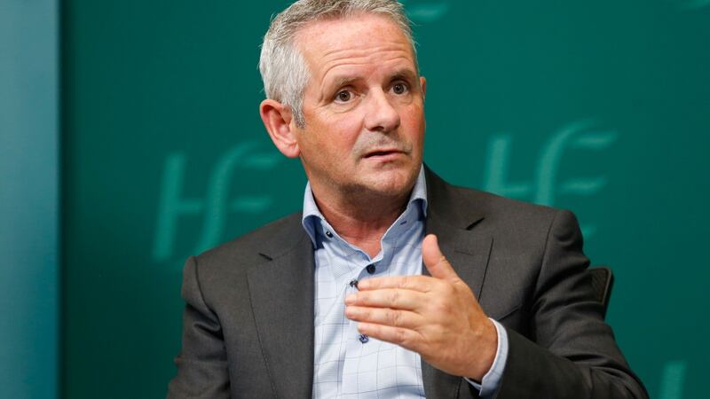 Paul Reid visited a walk-in vaccination centre in Athlone Institute of Technology on Sunday where he spoke to a number of young people queuing to receive the vaccine.  File photograph: Leon Farrell/ Photocall Ireland