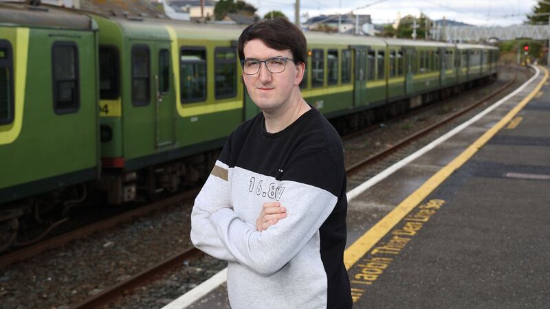 Colm Roche in Greystones on students commuting to college and  missing out on clubs and society activity.  Photograph: Nick Bradshaw