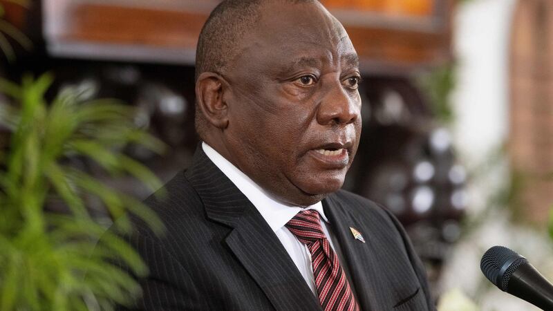 South African president Cyril Ramaphosa. Photograph: Rodger Bosch via Getty