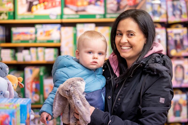 Aileen Haugh and her son Justin in Nimble Fingers. Photograph: Tom Honan