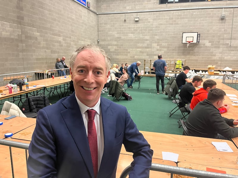 Fianna Fáil's Shay Brennan at the count centre on Sunday. Photograph: Jack White