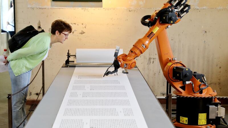 Visitors to Wittenberg can get a blessing from a robot pastor. Photograph: Getty Images