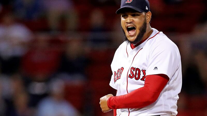 Boston Red Sox  Eduardo Rodriguez pitcher was diagnosed with  myocarditis after contracting the coronavirus. Photograph: Maddie Meyer/Getty Images