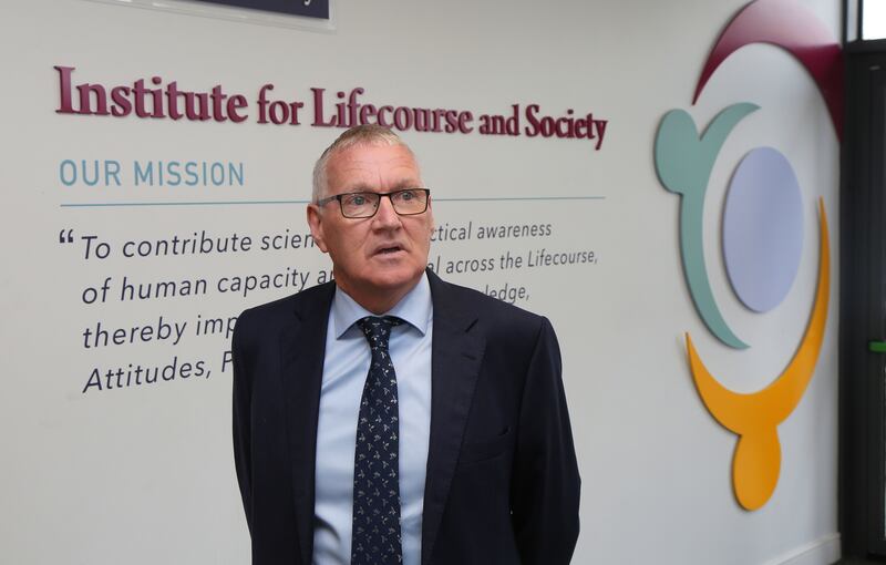 Eamon O’Shea will retire from the University of Galway at the end of this year. 'He delivers this lightly and with a cheerful laugh, as though nothing could be less consequential.' Photograph: Joe O'Shaughnessy