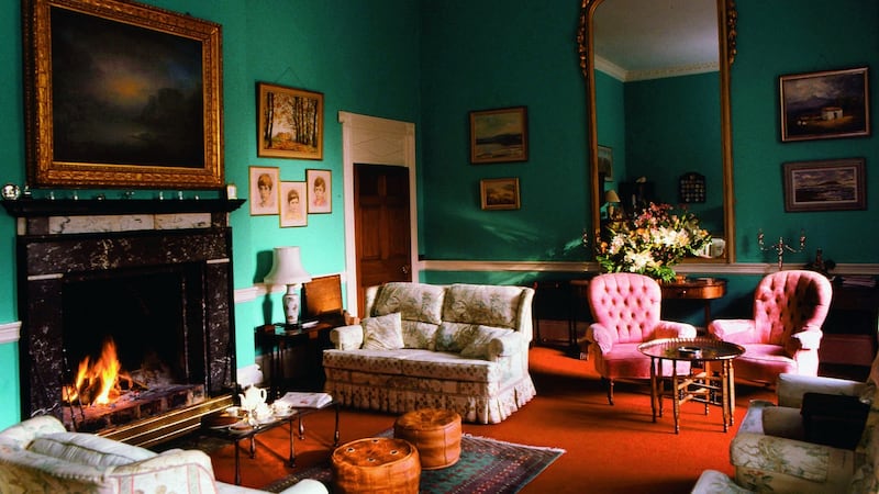 The drawingroom in Coopershill House, Riverstown, Co Sligo.