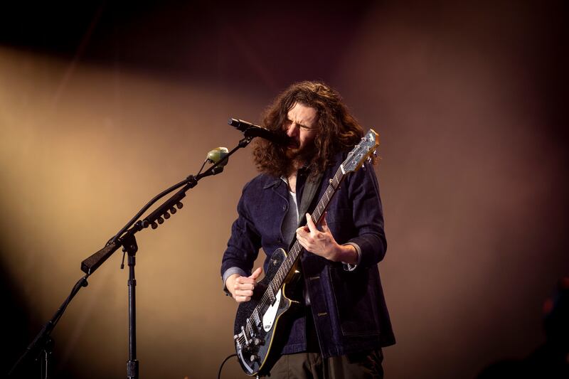 Hozier performing at Malahide Castle, Co Dublin. Photograph: Tom Honan