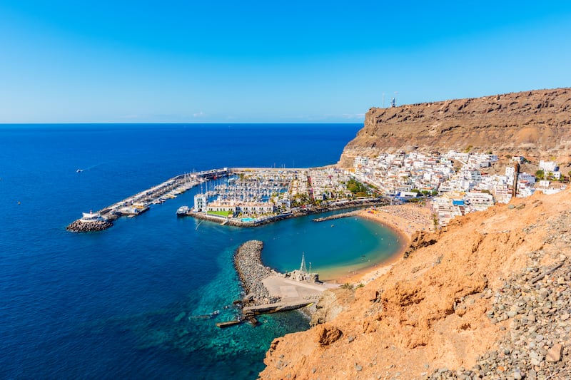 The village of Puerto de Mogán in Gran Canaria, one of Spain's Canary Islands. Photograph: Allard Schager/Getty Images