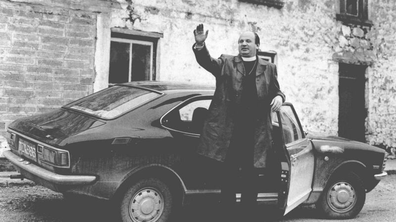 Bishop Eamon Casey was well known for his fast cars. Photograph: From MacMonagle archive