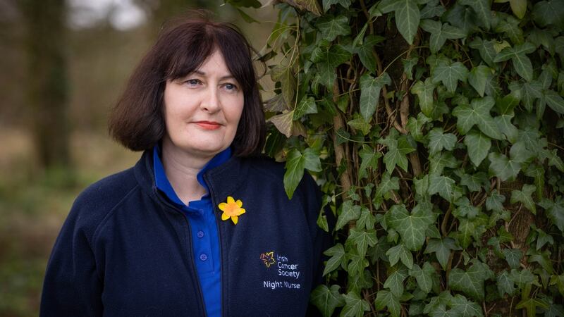 Irish Cancer Society southeast region night nurse  Anna Drynan Gale is pictured at  her home in Thomastown, Co Kilkenny. Photograph: Dylan Vaughan