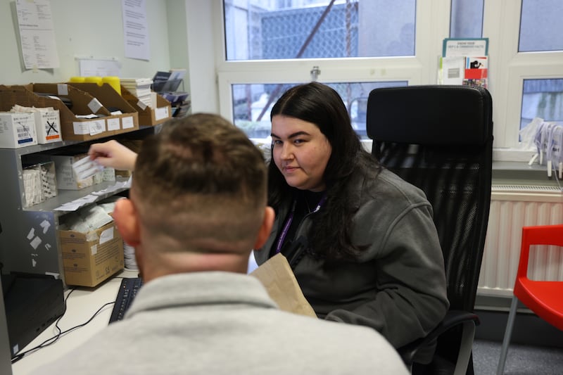 Amy Carroll: 'Some people will want to come in and talk to the staff for half an hour. Others won’t even sit down, they’re so agitated.' Photograph: Bryan O’Brien
