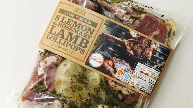 Marks and Spencer lemon and rosemary lamb lollipops