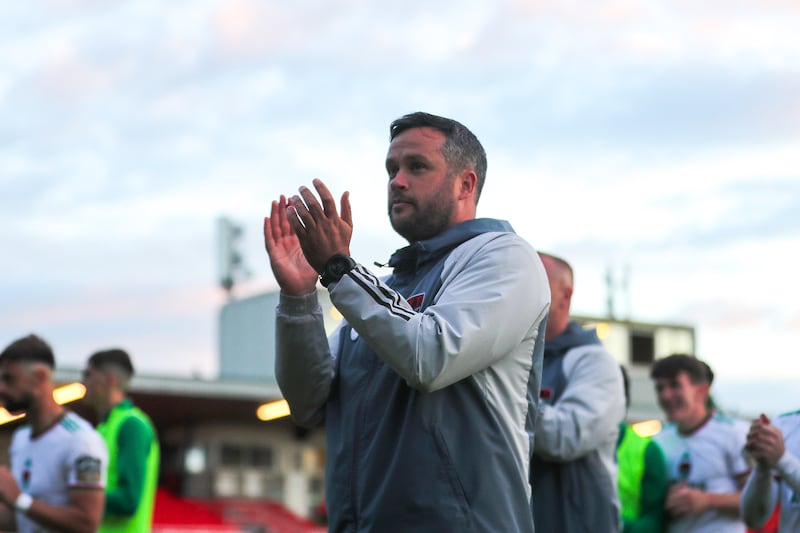 Tim Clancy led Cork City to promotion in his first season in charge. Photograph: Bryan Keane/Inpho