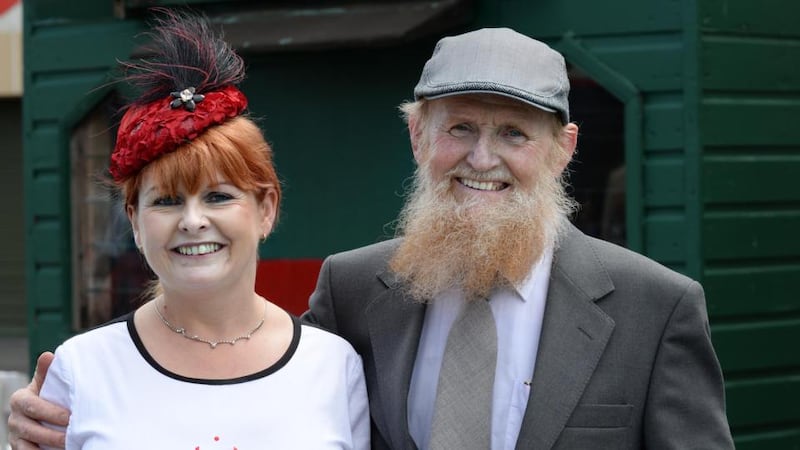 Day at the reces: Diane O’Connor and Timothy Cullen from Buttervant Co Cork. Photograph: Cyril Byrne/The Irish Times