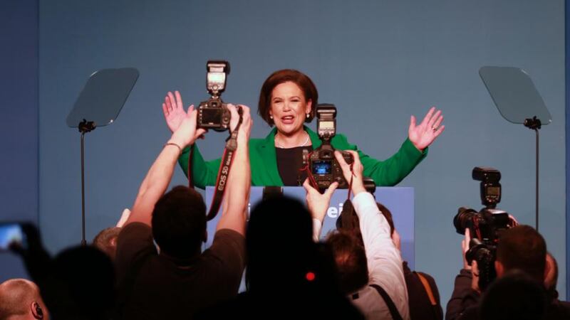 Mary Lou McDonald:   “I believe in reaching out,” she said. “I believe in standing my ground too.” Photograph Nick Bradshaw