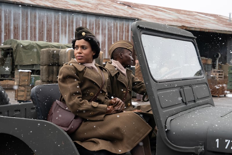 The Six Triple Eight: Kerry Washington as Major Charity Adams. Photograph: Perry Well Films 2/Bob Mahoney, courtesy of Netflix