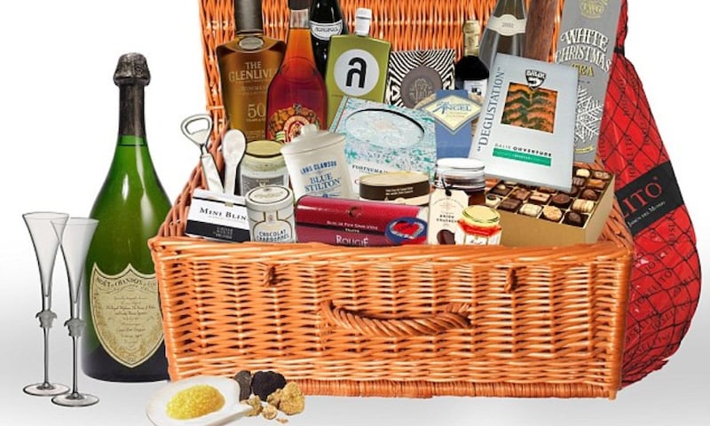 Available from VeryFirstTo.com, the hamper contains some of the most expensive foodstuffs ever produced, including a rare caviar, goose foie gras, champagne fit for a royal wedding, and cognac that’s been ageing smoothly since 1789.