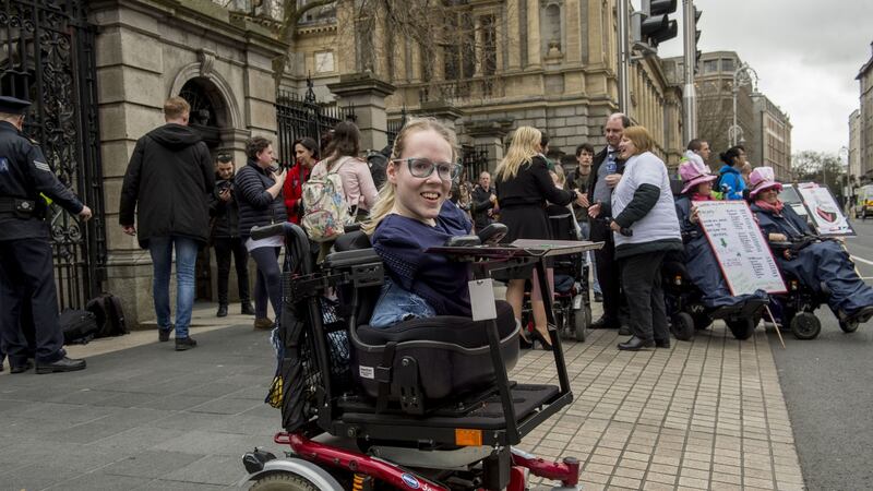 Disability rights activist and journalist Joanne O’Riordan. Photograph: Brenda Fitzsimons