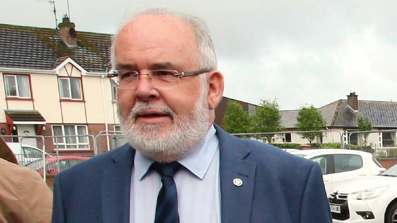 Sinn Féin’s Francie Molloy won his Mid Ulster seat for a third time. Photograph: AFP/Getty Images