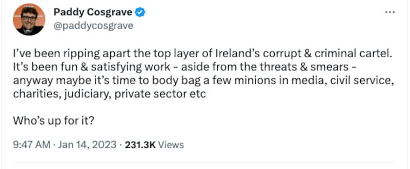 tweet by cosgrove