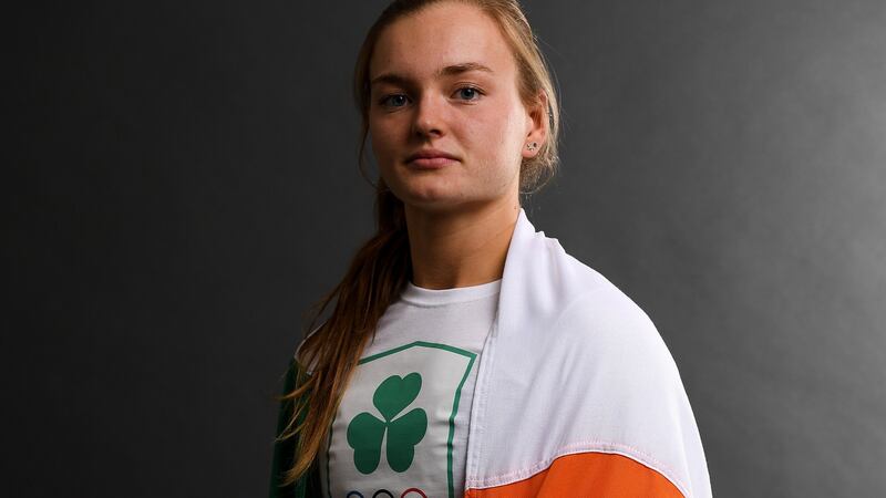 Swimmer Mona McSharry: “I’m really excited about the Olympics. It’s my last chance to go as I’m 18 already, I thought I might even miss out on this one but I made it.”   Photograph: Eóin Noonan/Sportsfile