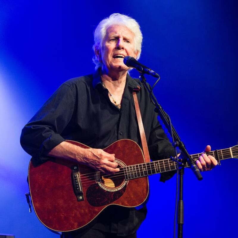 Graham Nash performs on stage during the Cambridge Folk Festival in 2019. Photograph: Jeff Spicer/Getty Images