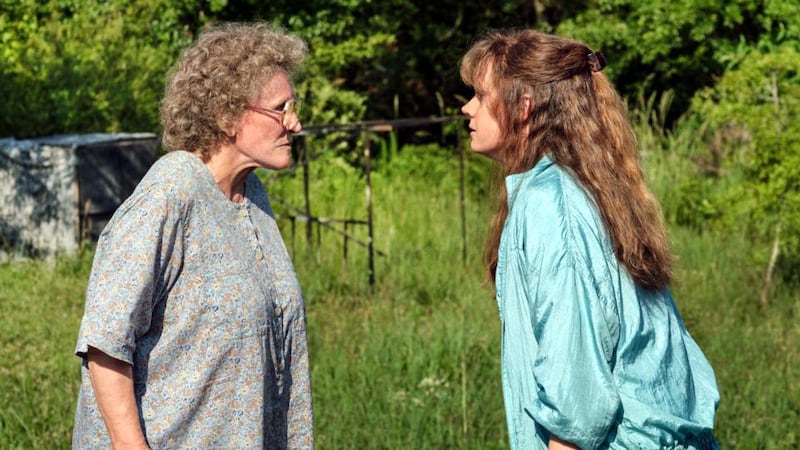 Glenn Close and Amy Adams in the adaptaion of JD Vance's Hillbilly Elegy. Photograph: Lacey Terrell/Netflix