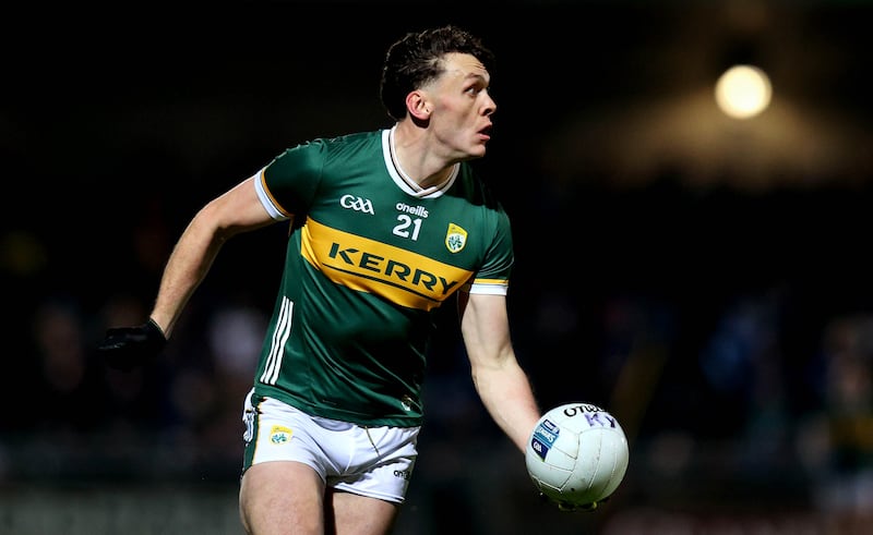 Kerry’s David Clifford in action against Dublin. Photograph: Ryan Byrne/Inpho