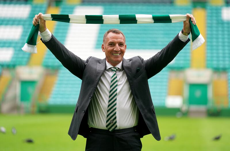 Brendan Rodgers, new Celtic manager. Photograph: Andrew Milligan/PA Wire