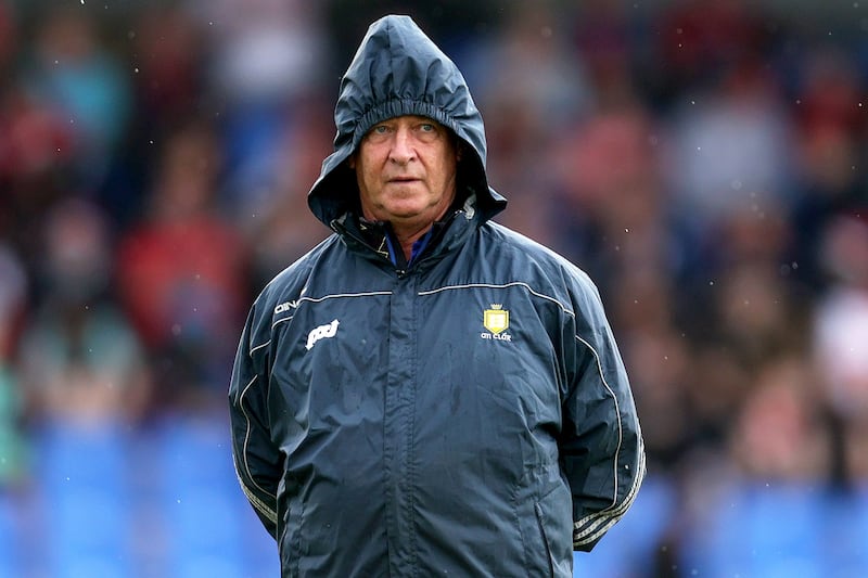 Clare manager Colm Collins before June's defeat by Derry, after which Collins announced he would be ending his 10-year spell as manager. Photograph: Laszlo Geczo/Inpho