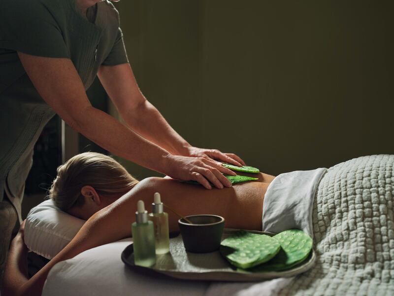 Nopal massage. Photograph: Four Seasons Resort Scottsdale at Troon North