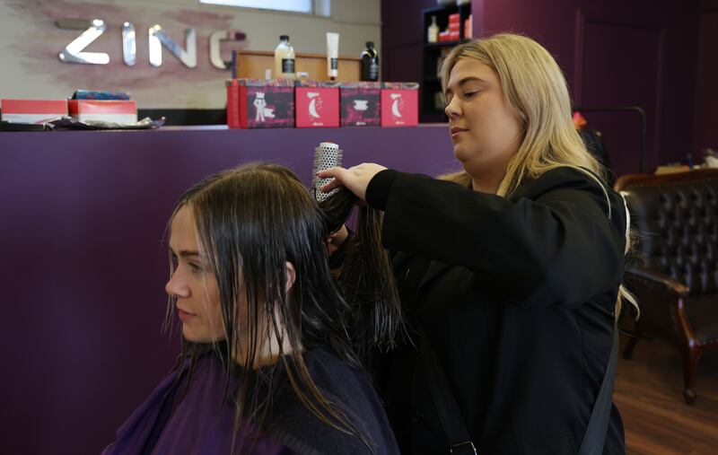 Hair stylist Amyleigh O'Neill says housing is the biggest issue in the general election for her. Photograph: Bryan O’Brien