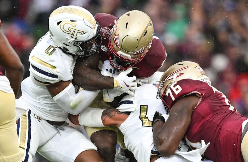 Last year’s game between Florida State and Georgia Tech was worth an estimated €146 million to the Republic’s economy. Photograph: Brendan Moran/Sportsfile 