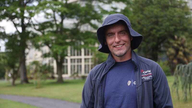 Keith O’Meara: one of the staff at  the National Botanical Gardens. Photo: Bryan O’Brien