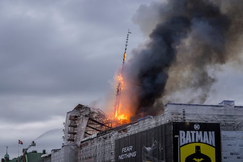 As Copenhagen has its ‘Notre Dame moment’, Danes vow that dragon-tail spire will rise from the ashes