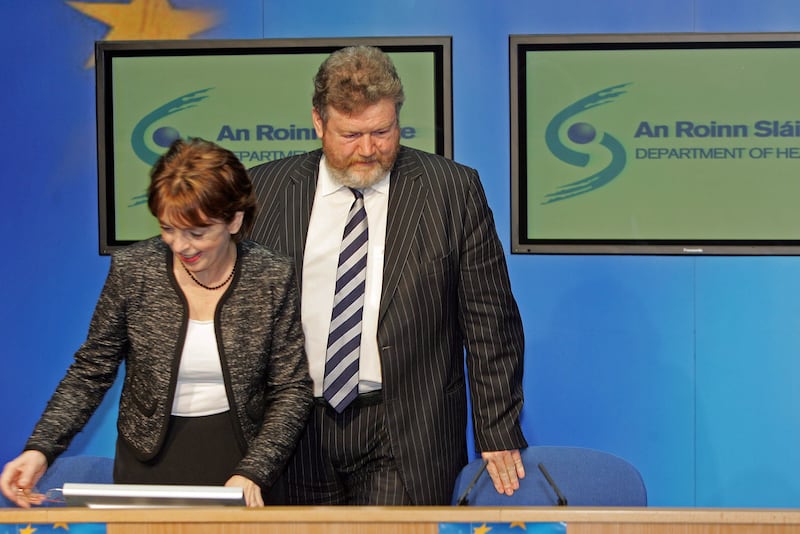 Roisin Shortall pictured at a media event with then minister for health James Reilly in 2011.
Photograph: Eric Luke / THE IRISH TIMES 