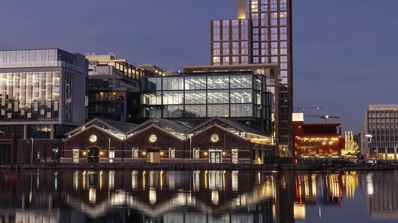 Ten Hanover Quay occupies a high-profile position on the waterfront at Kennedy Wilson’s Capital Dock scheme