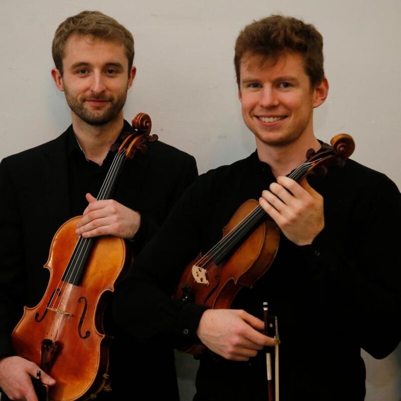 RTÉ Concert Orchestra: violist David Kenny and violinist Hugh Murray. Photograph: Nick Bradshaw