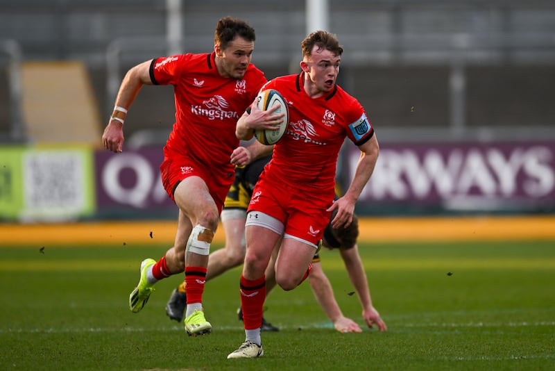 Jack Murphy in action for Ulster. Photograph: Mike Jones/Inpho