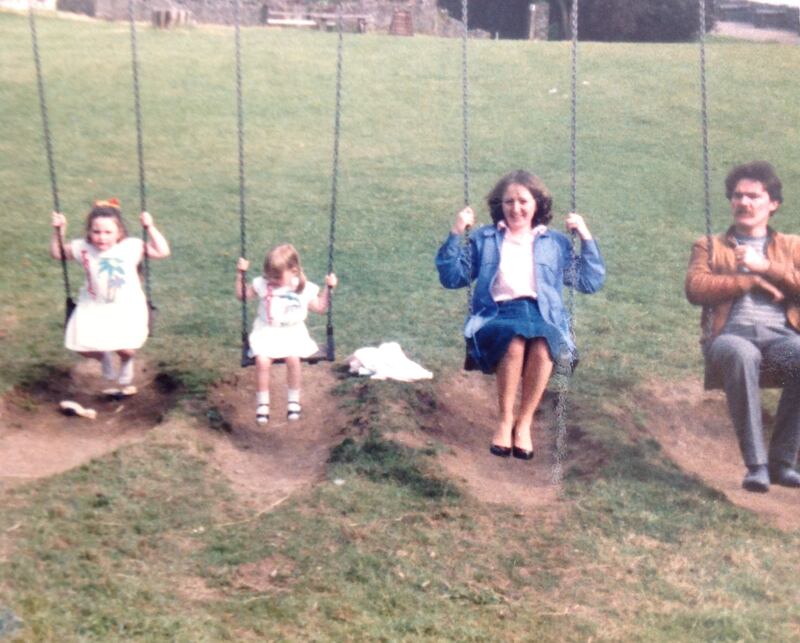 Terence and Maura McDaid with Patricia and Tracey. Photograph: Pacemaker Press