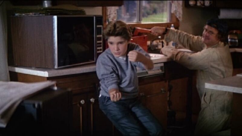 Nick playing Mouth’s dad in The Goonies, on which he was also cinematographer