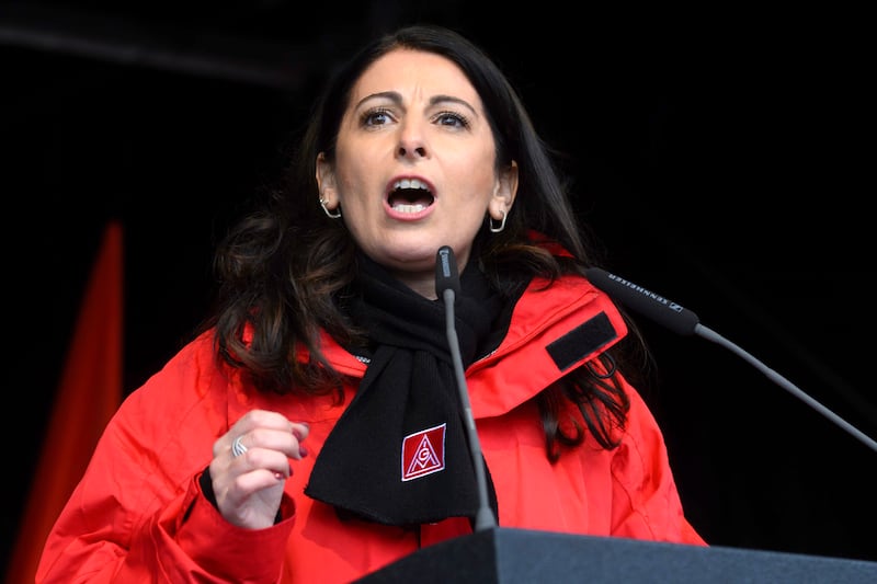 Daniela Cavallo, chairwoman of the Volkswagen General Works Council. Photograph: Julian Stratenschulte/AP