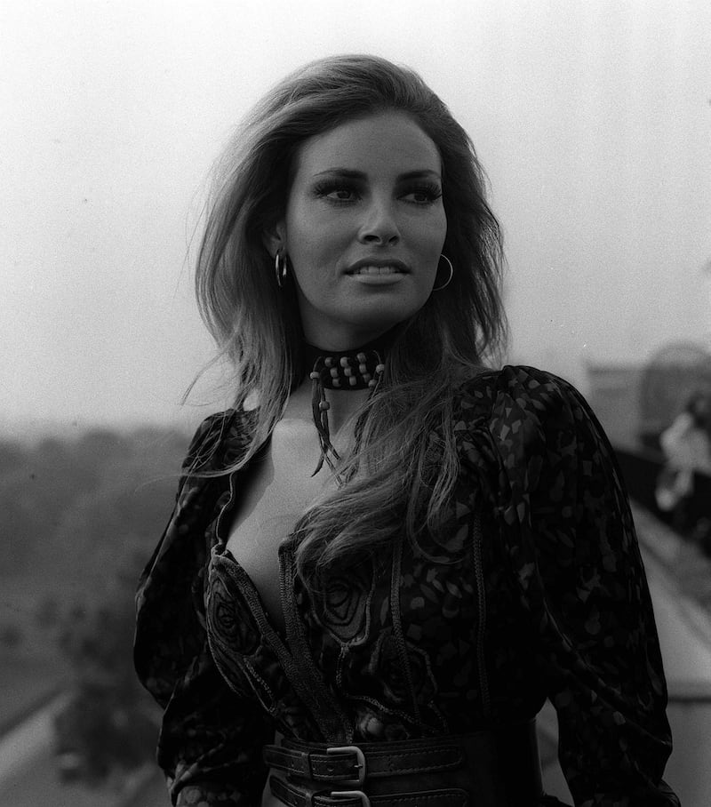 Raquel Welch in London promoting the film The Beloved in 1970. Photograph: PA