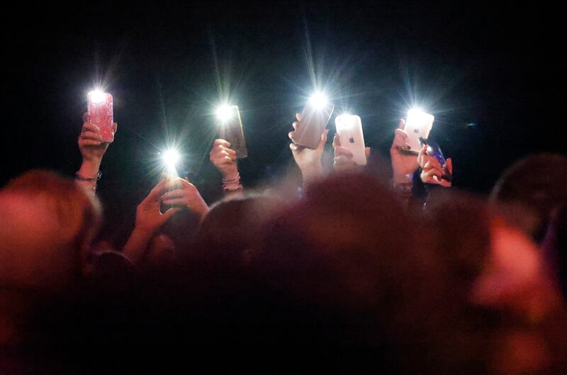 Fans in the audience for Stevie Nicks's show at the 3arena in Dublin. Photograph: Nick Bradshaw