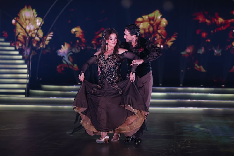 Dancing with the Stars: Elaine Crowley with Denys Samson. Photograph: Kyran O'Brien/RTÉ