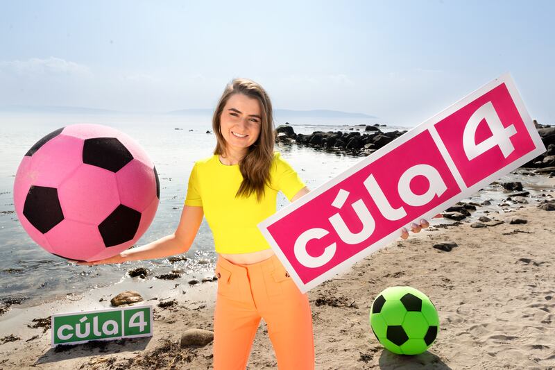 Niamh Ní Chróinín, a presenter on Cúla4, the TG4 children's channel due to launch next week.