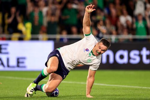FT Ireland 59 Tonga 16: Ireland ease through their second Rugby World Cup Pool B match